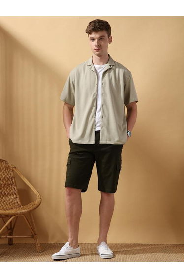 Men Relaxed Fit Textured Casual Shirt