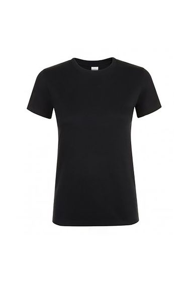 SOLS Womens/Ladies Regent Short Sleeve T-Shirt - Deep Black