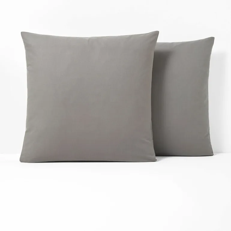 غطاء وسادة قطن رمادي - 4