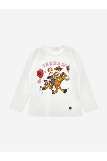 Monnalisa Girls Disney Toy Story Best Friends T-Shirt in Ivory