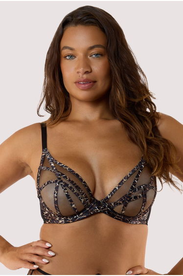 Ramona Leopard Plunge Bra