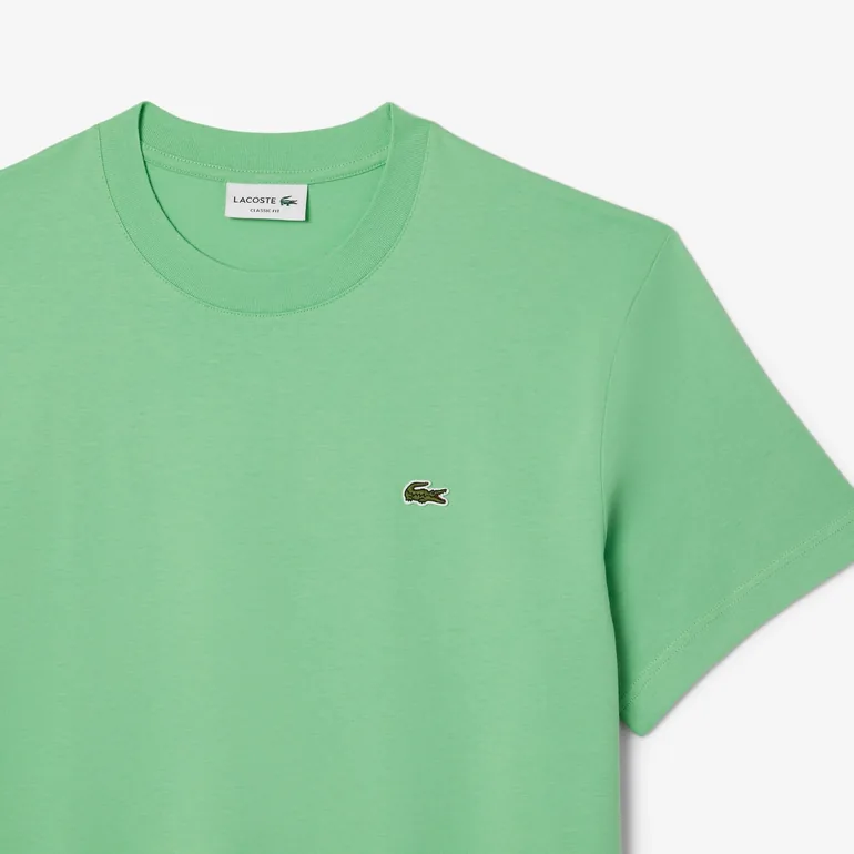 Men's Lacoste Cotton-T-Shirt in Green - 5