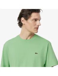 Men's Lacoste Cotton-T-Shirt in Green - 3