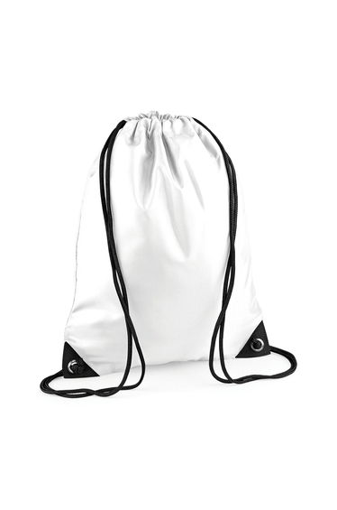 Bagbase Premium Drawstring Bag - White