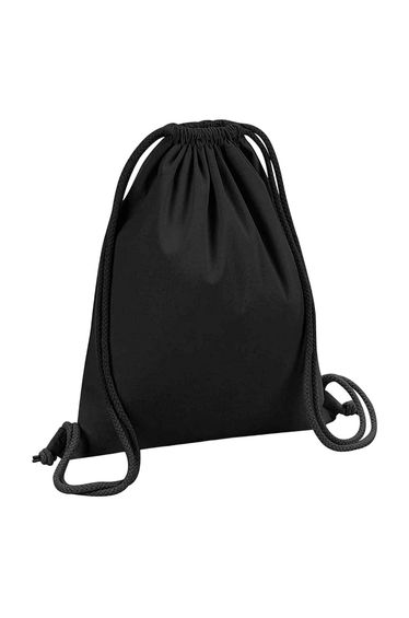 Westford Mill Cotton Drawstring Bag - Black