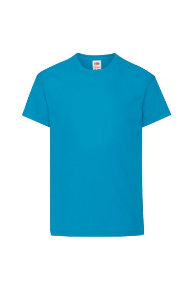 Fruit Of The Loom Childrens/Kids Original Short Sleeve T-Shirt - Azure Blue