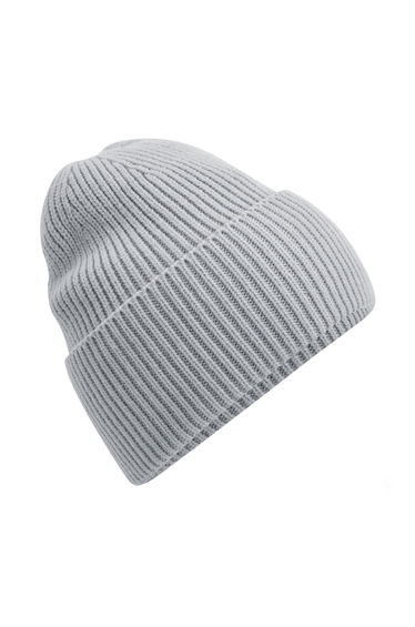 Beechfield Cuffed Oversized Beanie - Light Grey