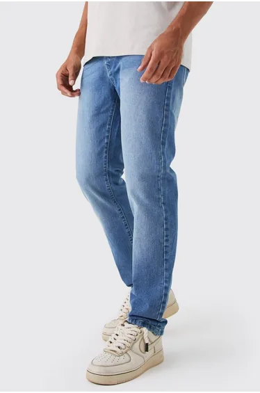 Straight Rigid Jean - mid blue