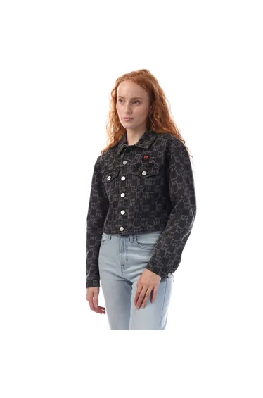 Women's DKNY Denim Jacket in Grey