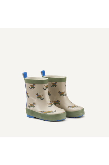 Kids Dog Print Wellies