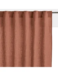 Onega Washed Linen Single Curtain with Concealed Tabs - 1