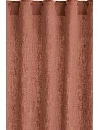 Onega Washed Linen Single Curtain with Concealed Tabs
