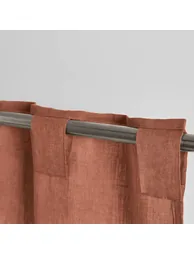 Onega Washed Linen Single Curtain with Concealed Tabs - 2