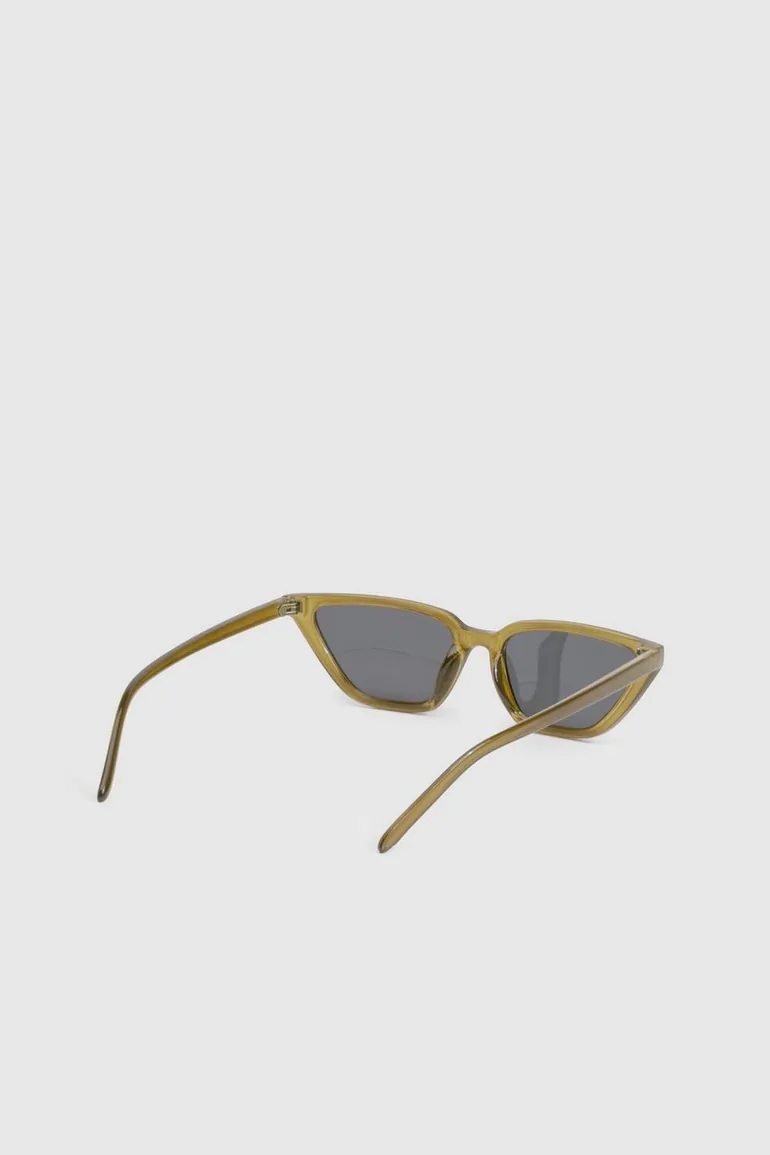 Olive Cat Eye Sunglasses - olive - 3
