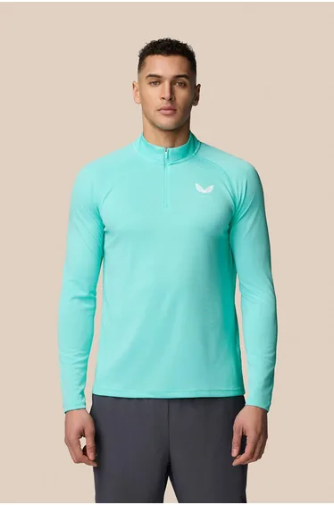 Adapt 1/4 Zip Long Sleeve Top Blue