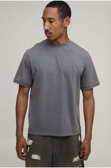 Essential Washed Regular T-Shirt - slate