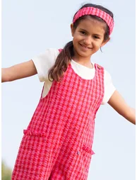 Gingham Dungarees - 2