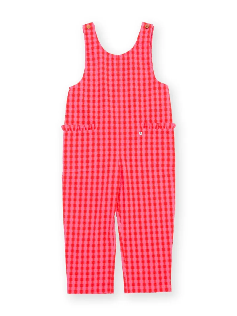 Gingham Dungarees - 1