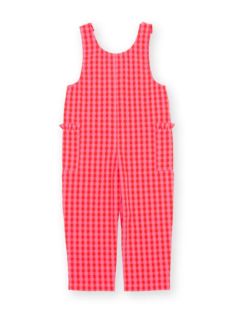 Gingham Dungarees - 4