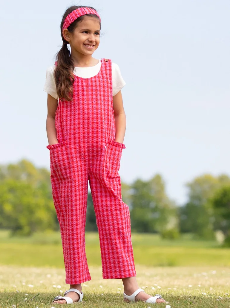 Gingham Dungarees
