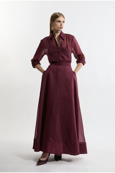 Lydia Millen Organdie Woven Prom Skirt