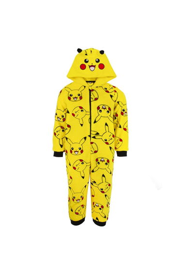 Pokemon Childrens/Kids Pikachu 3D Ears Sleepsuit - Yellow
