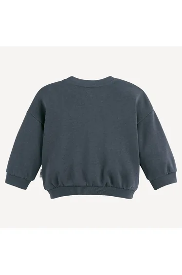 Fleece-Lined Sweatshirt with Hazelnut Fleecy Pattern