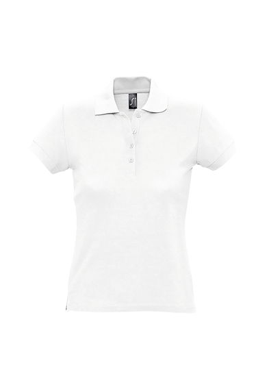 SOLS Womens/Ladies Passion Pique Short Sleeve Polo Shirt - White
