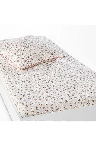 Sabana Floral 100% Washed Cotton Fitted Sheet