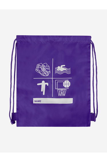 Zeco Kids School Premium Printed PE Bag in Purple (40cm)