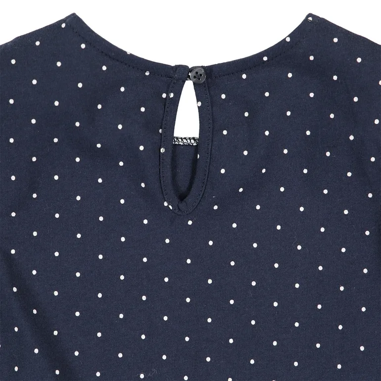 Polka Dot Vest Top with Peter Pan Collar - 2