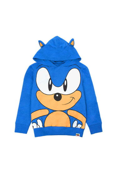 Sonic The Hedgehog Boys 3D Ears Hoodie - Blue