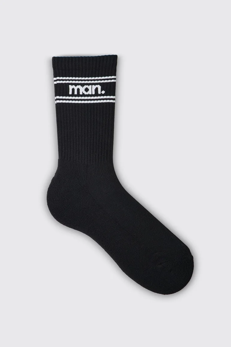 5 Pack MAN Dot Stripe Jacquard Socks - black - 1