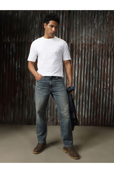 Mid Rise Faded Regular Fit Jeans
