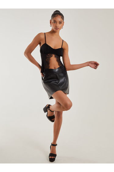 PU Mini Skirt