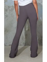 Maternity Slate Ribbed Flared Leggings - 2
