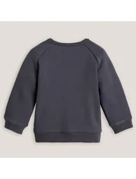 Slogan Print Sweatshirt in Cotton Mix with Crew Neck - 3