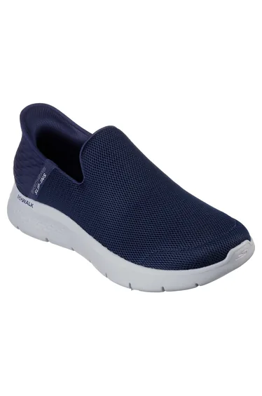 Skechers Mens Go Walk Flex No Hands Trainers - Navy