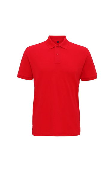 Asquith & Fox Mens Super Smooth Knit Polo Shirt - Cherry Red