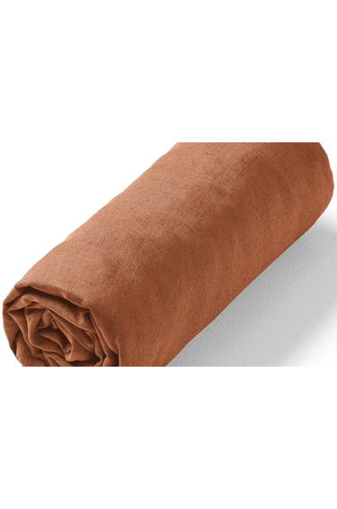 ELINA Pre-Washed Linen Fitted Sheet