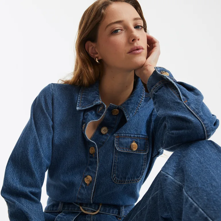 جمبسوت دينيم بطبعة شعار - 3