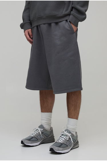 Basic Jersey Jort - charcoal