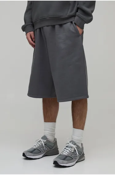 Basic Jersey Jort - charcoal