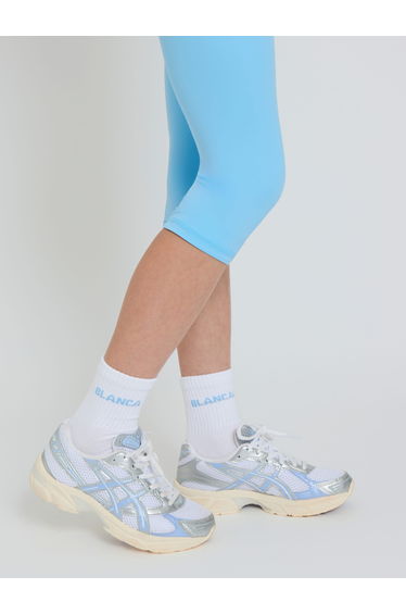 Blanca Sport Kids Logo Socks in White