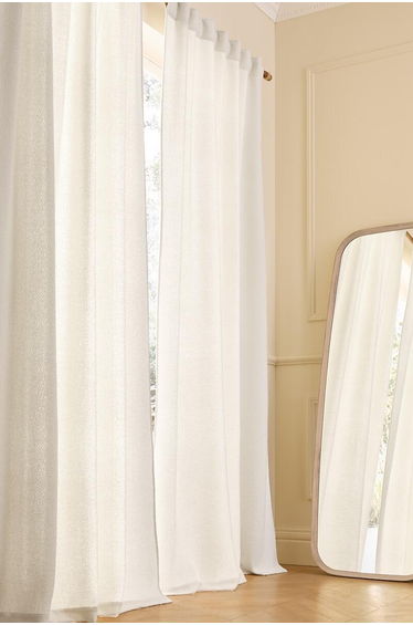 Belvini Curtain in Fleece with Hidden Tabs