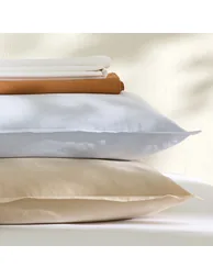 Sabbal Washed Percale Fitted Sheet with 30cm Flap - 5
