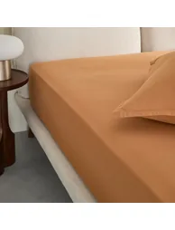 Sabbal Washed Percale Fitted Sheet with 30cm Flap - 1