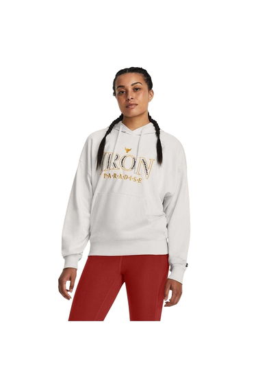 Under Armour Womens/Ladies Project Rock Hoodie - White