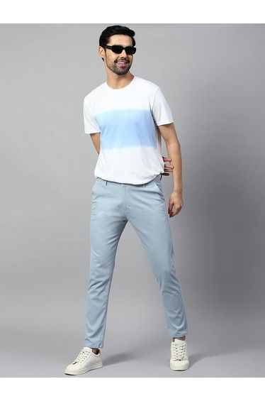 Men Solid Tapered Fit Pants