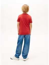 Tommy Hilfiger Boys Essential Cotton Regular Fit T-Shirt in Red - 2